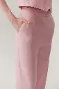 EXQUİSE RAHAT KALIP PUDRA KETEN PANTOLON