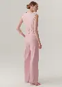 EXQUİSE RAHAT KALIP PUDRA KETEN PANTOLON