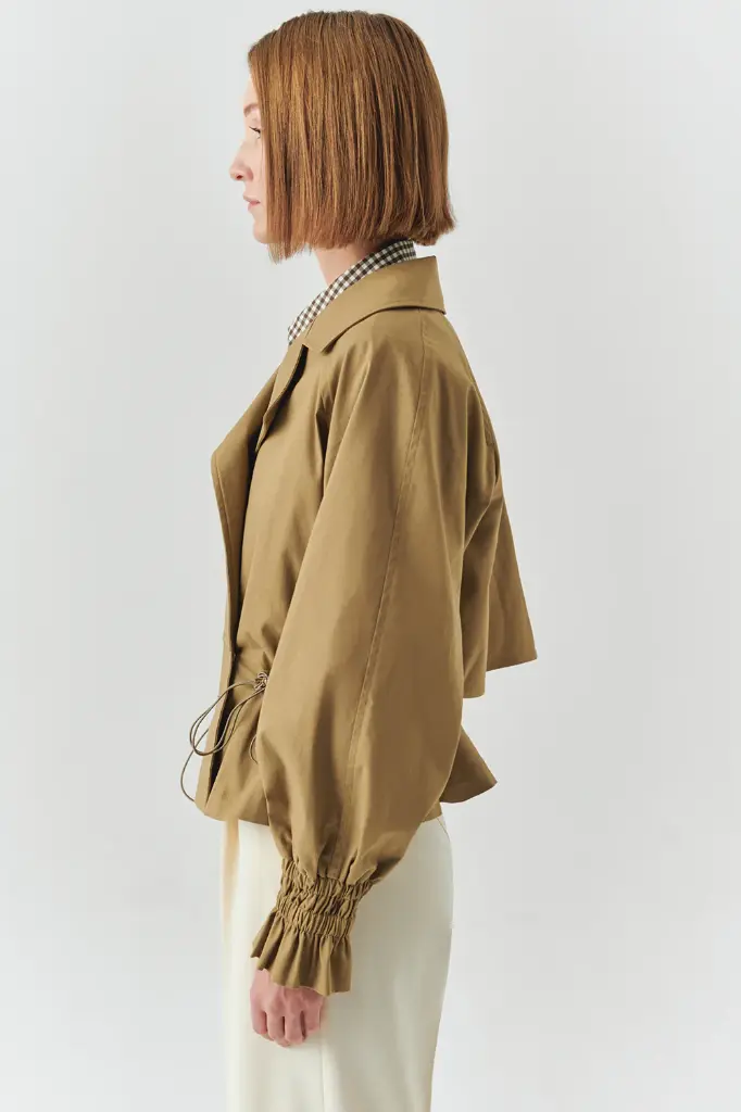 Camel Kısa Trenckot