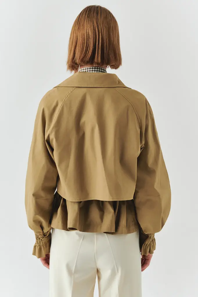 Camel Kısa Trenckot