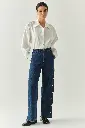 Yanları Çıt Çıtlı Denim Pantolon
